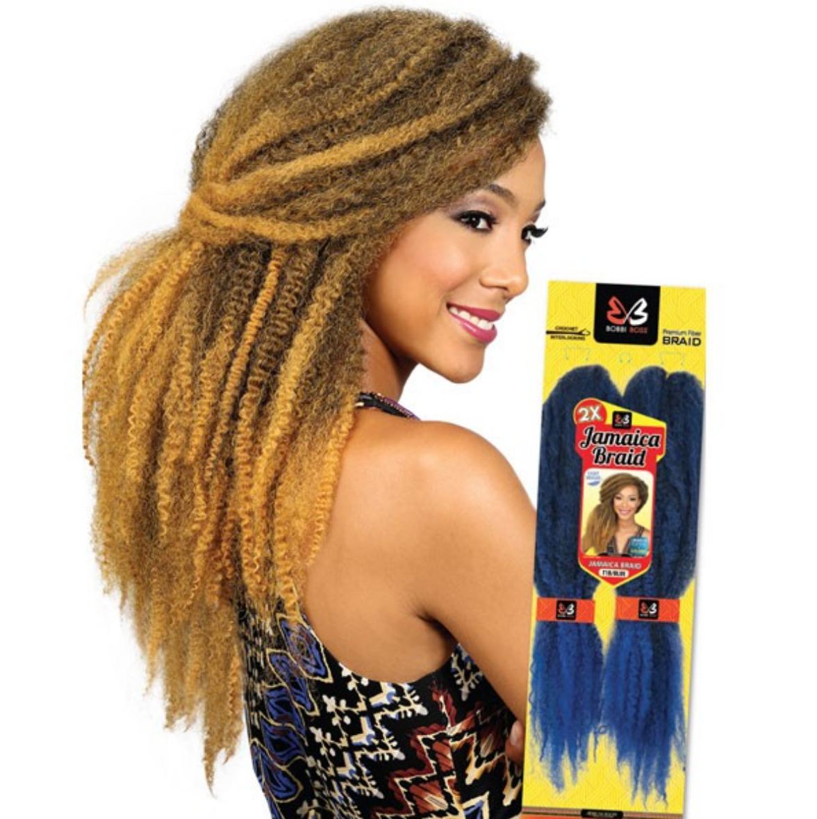 BOBBI BOSS SYNTHETIC HAIR AFRICAN ROOTS BRAID COLLECTION CROCHET 2X JAMAICA BRAID