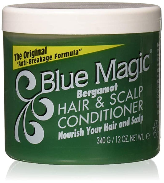 Blue Magic Bergamot Hair & Scalp Conditioner (Green)